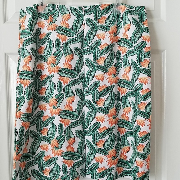 NWT, Linea Donna, orange and green skirt. Size 1X - Picture 2 of 5